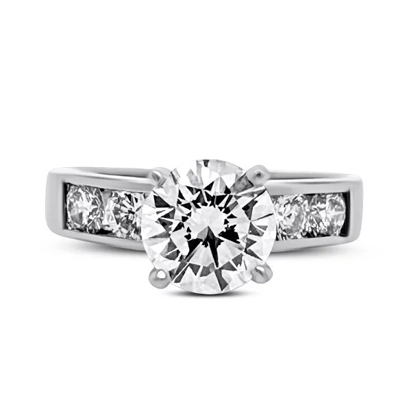 2.30 CTW Platinum GIA Certified Engagement Ring